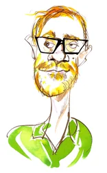 Stephen Merchant - comico, scrittore, regista, attore e presentatore radiofonico inglese, nato nel 1974